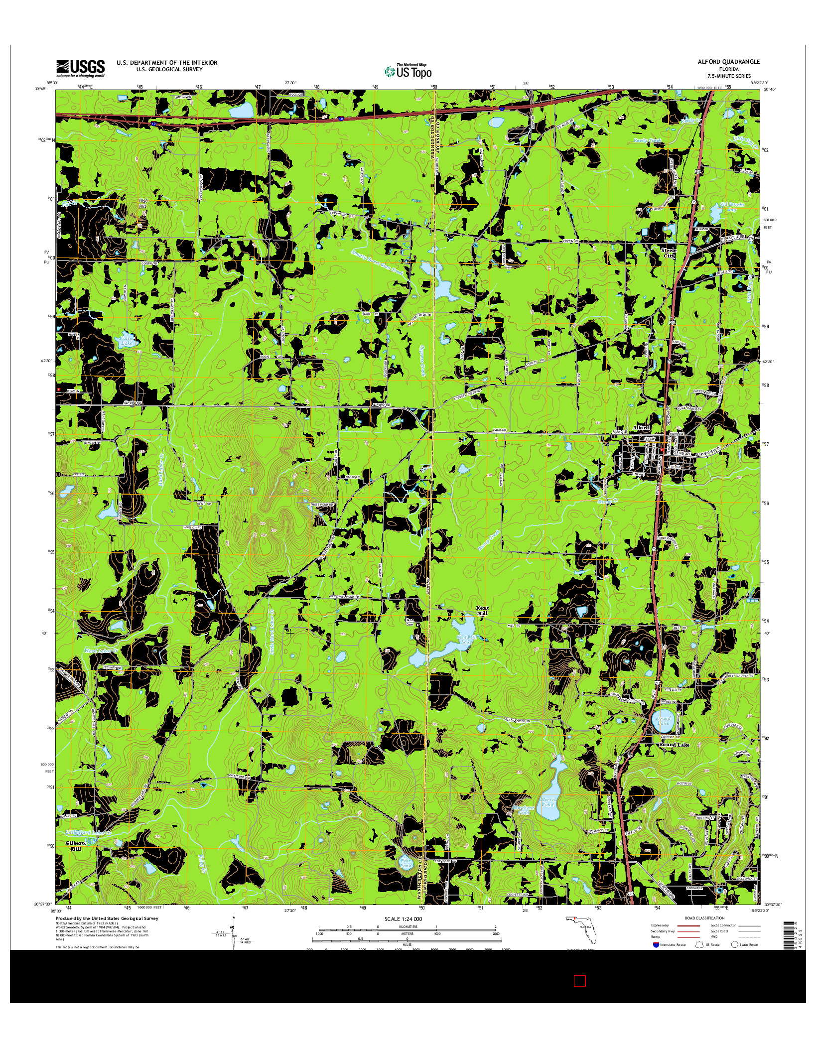 USGS US TOPO 7.5-MINUTE MAP FOR ALFORD, FL 2015