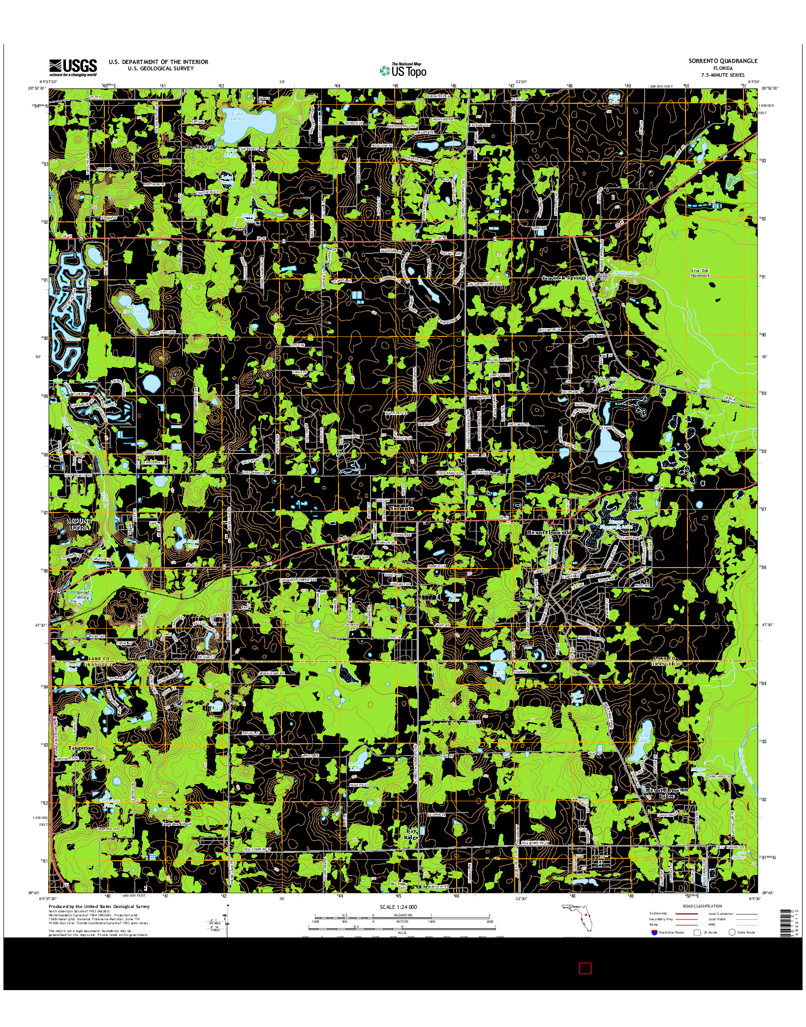 USGS US TOPO 7.5-MINUTE MAP FOR SORRENTO, FL 2015