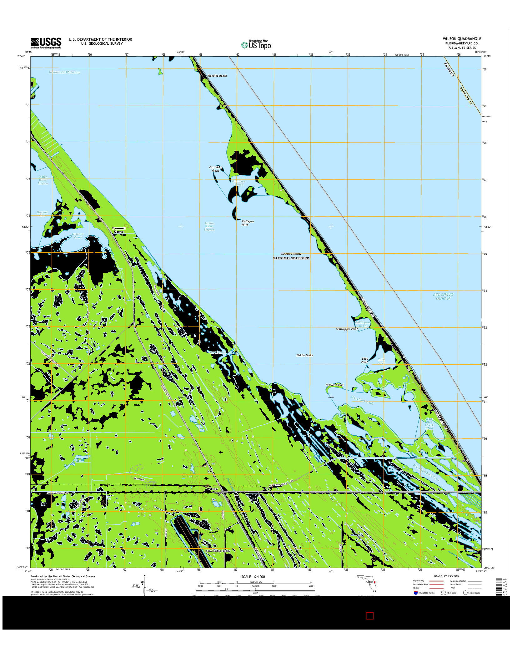 USGS US TOPO 7.5-MINUTE MAP FOR WILSON, FL 2015