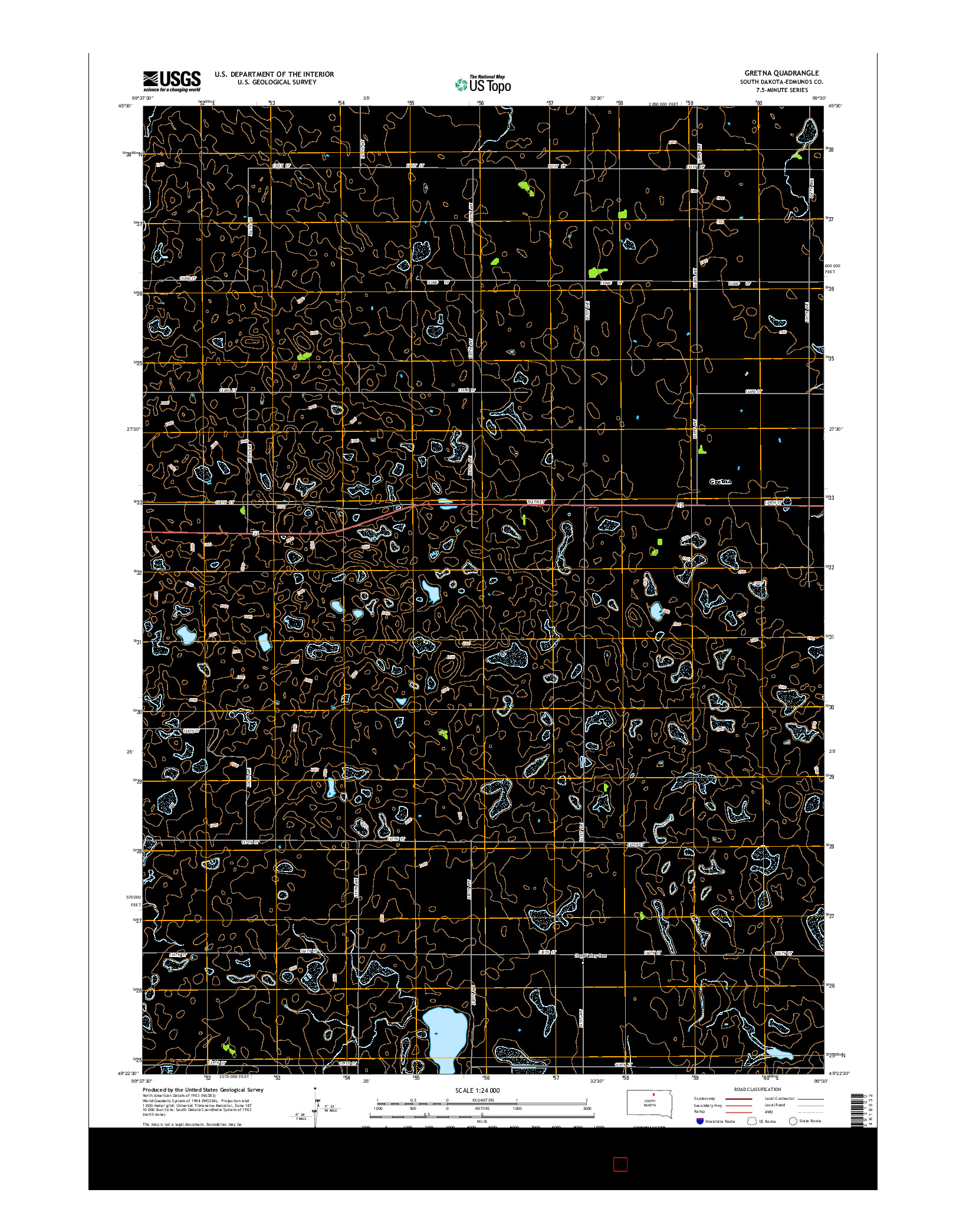 USGS US TOPO 7.5-MINUTE MAP FOR GRETNA, SD 2015