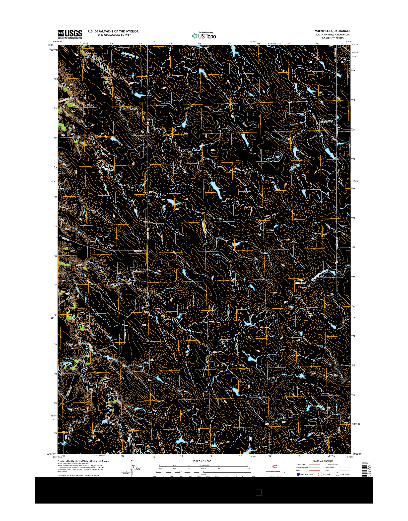 USGS US TOPO 7.5-MINUTE MAP FOR MOENVILLE, SD 2015