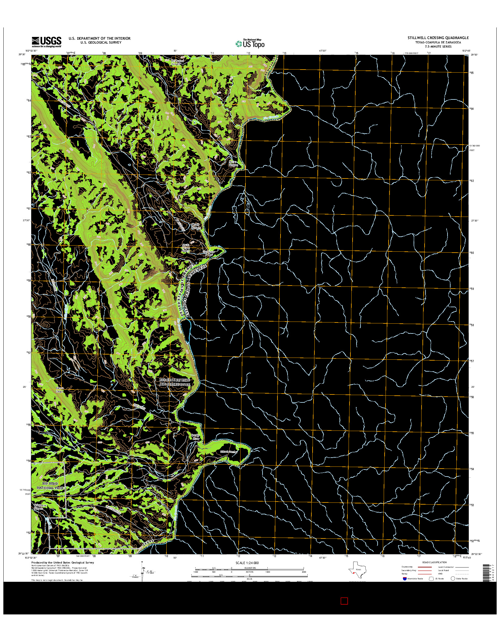 USGS US TOPO 7.5-MINUTE MAP FOR STILLWELL CROSSING, TX-COA 2016