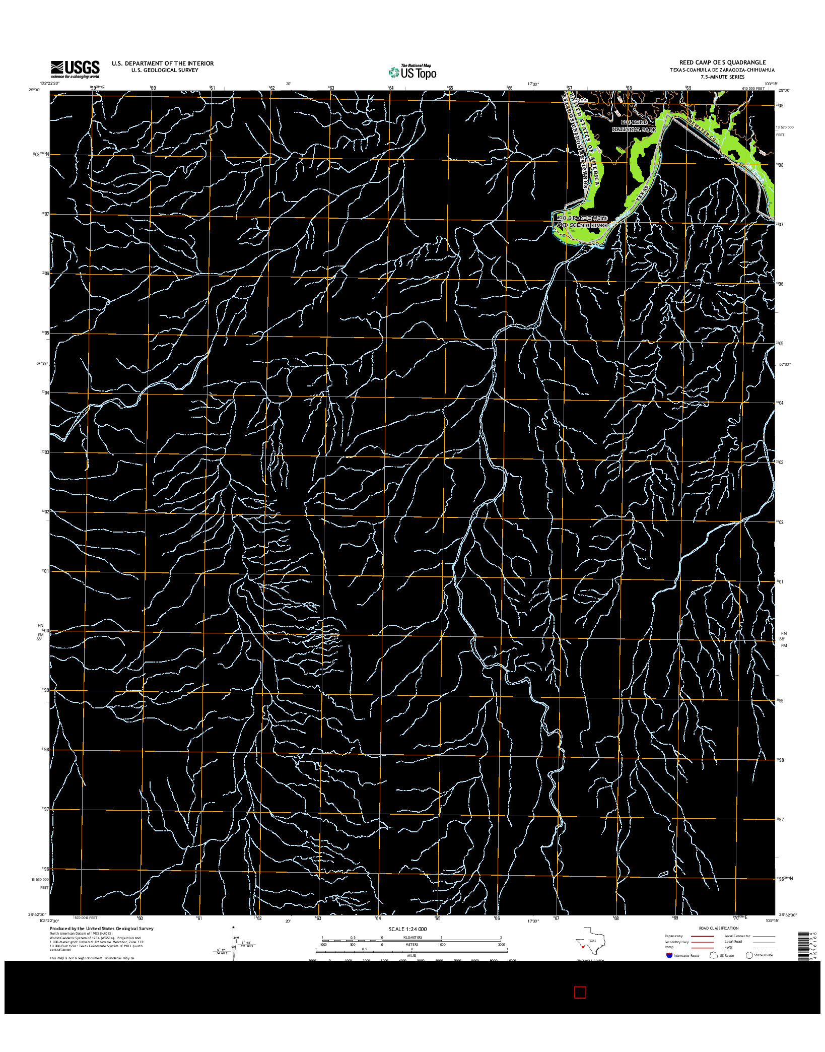 USGS US TOPO 7.5-MINUTE MAP FOR REED CAMP OE S, TX-COA-CHH 2016