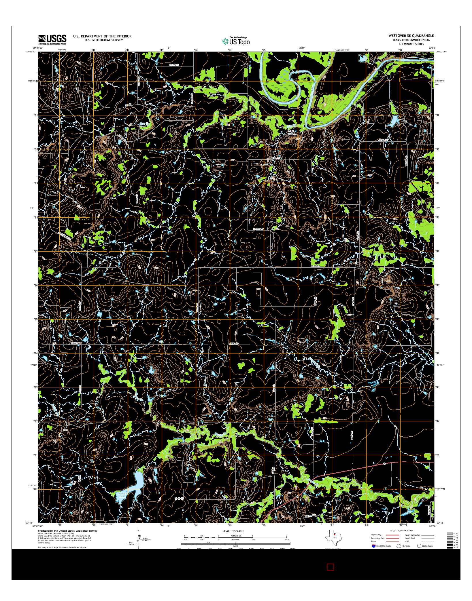 USGS US TOPO 7.5-MINUTE MAP FOR WESTOVER SE, TX 2016