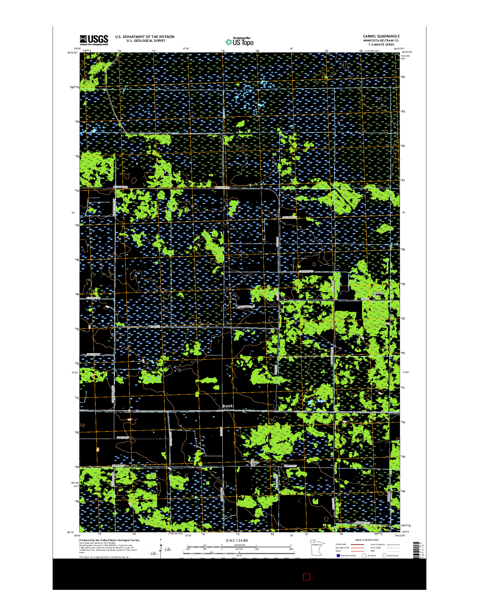 USGS US TOPO 7.5-MINUTE MAP FOR CARMEL, MN 2016