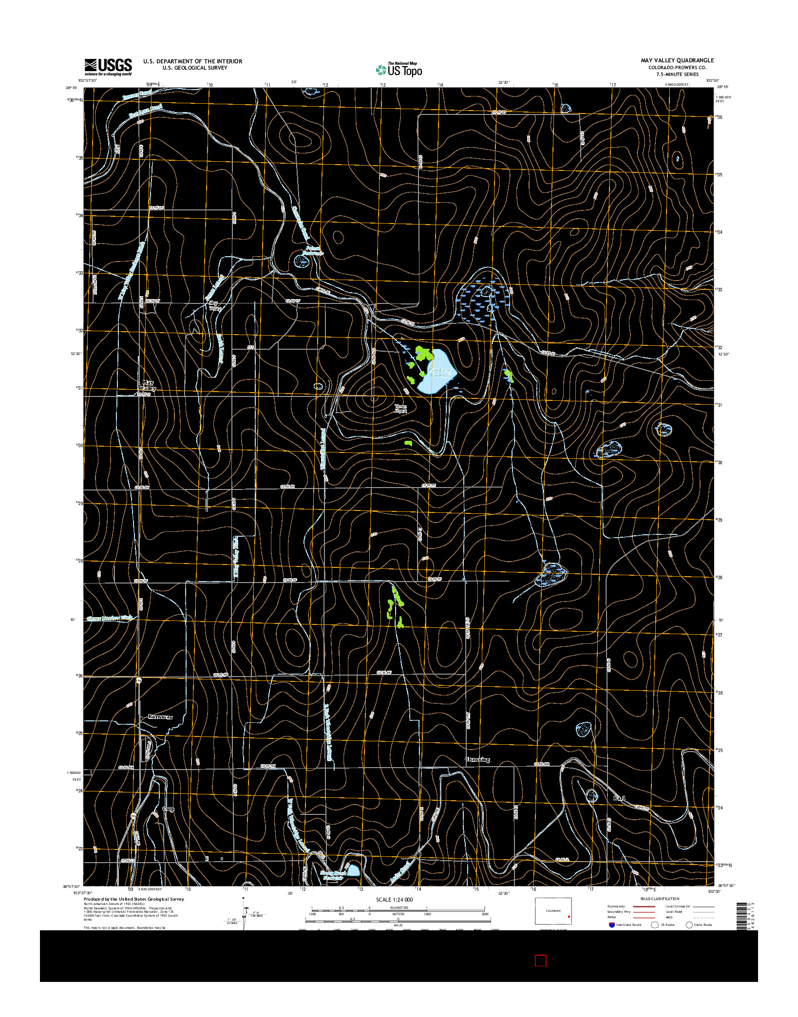 USGS US TOPO 7.5-MINUTE MAP FOR MAY VALLEY, CO 2016