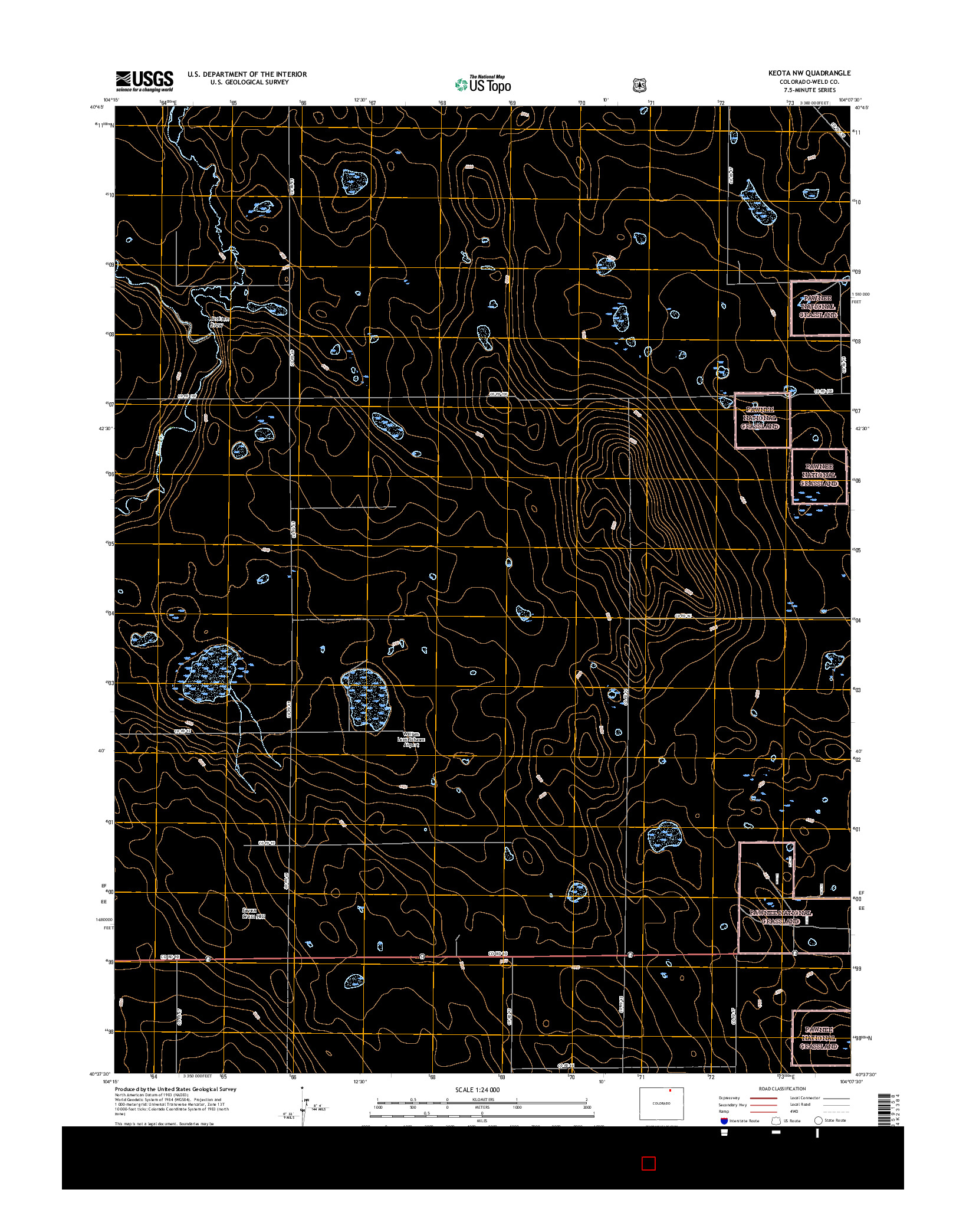 USGS US TOPO 7.5-MINUTE MAP FOR KEOTA NW, CO 2016