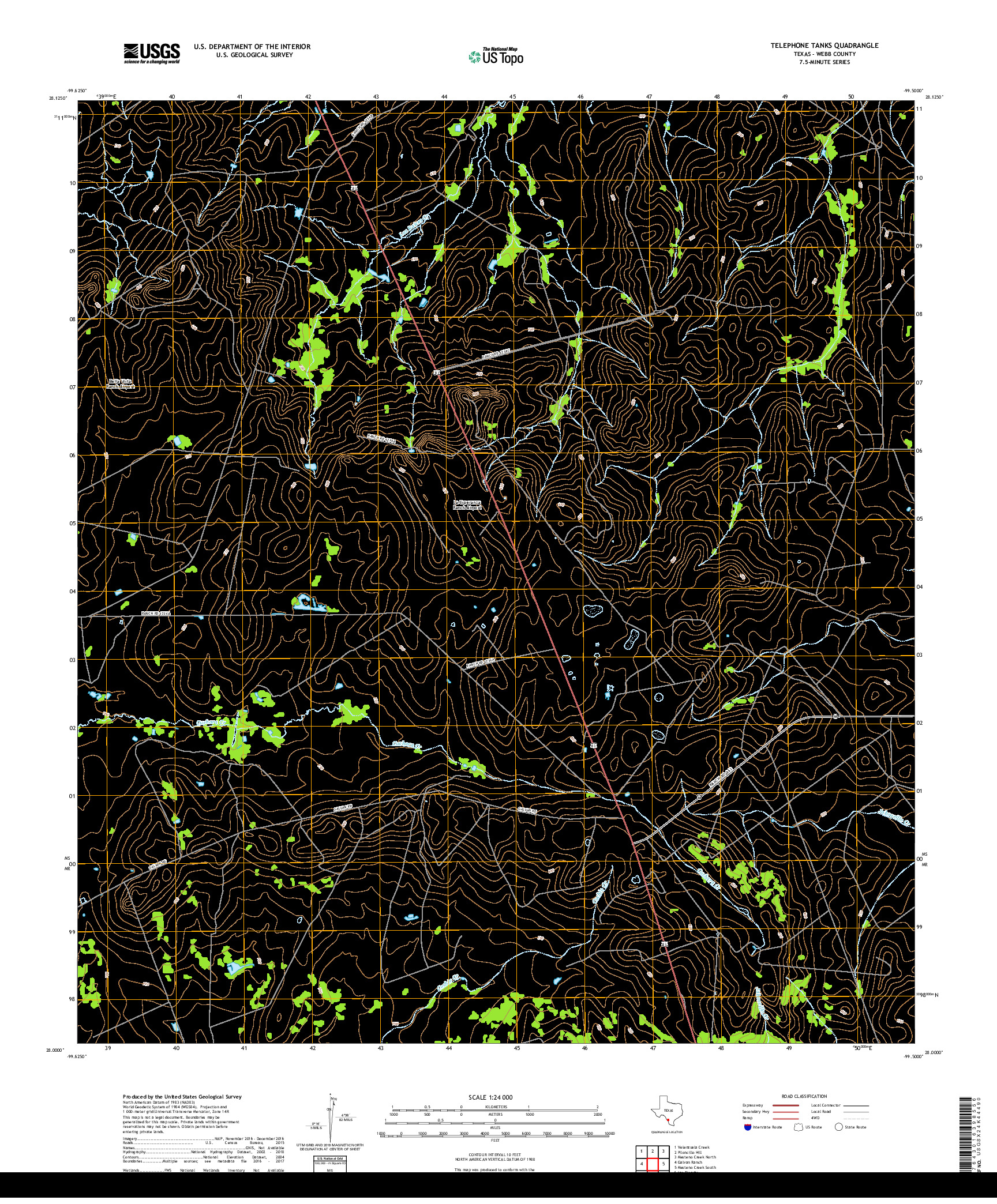 USGS US TOPO 7.5-MINUTE MAP FOR TELEPHONE TANKS, TX 2019