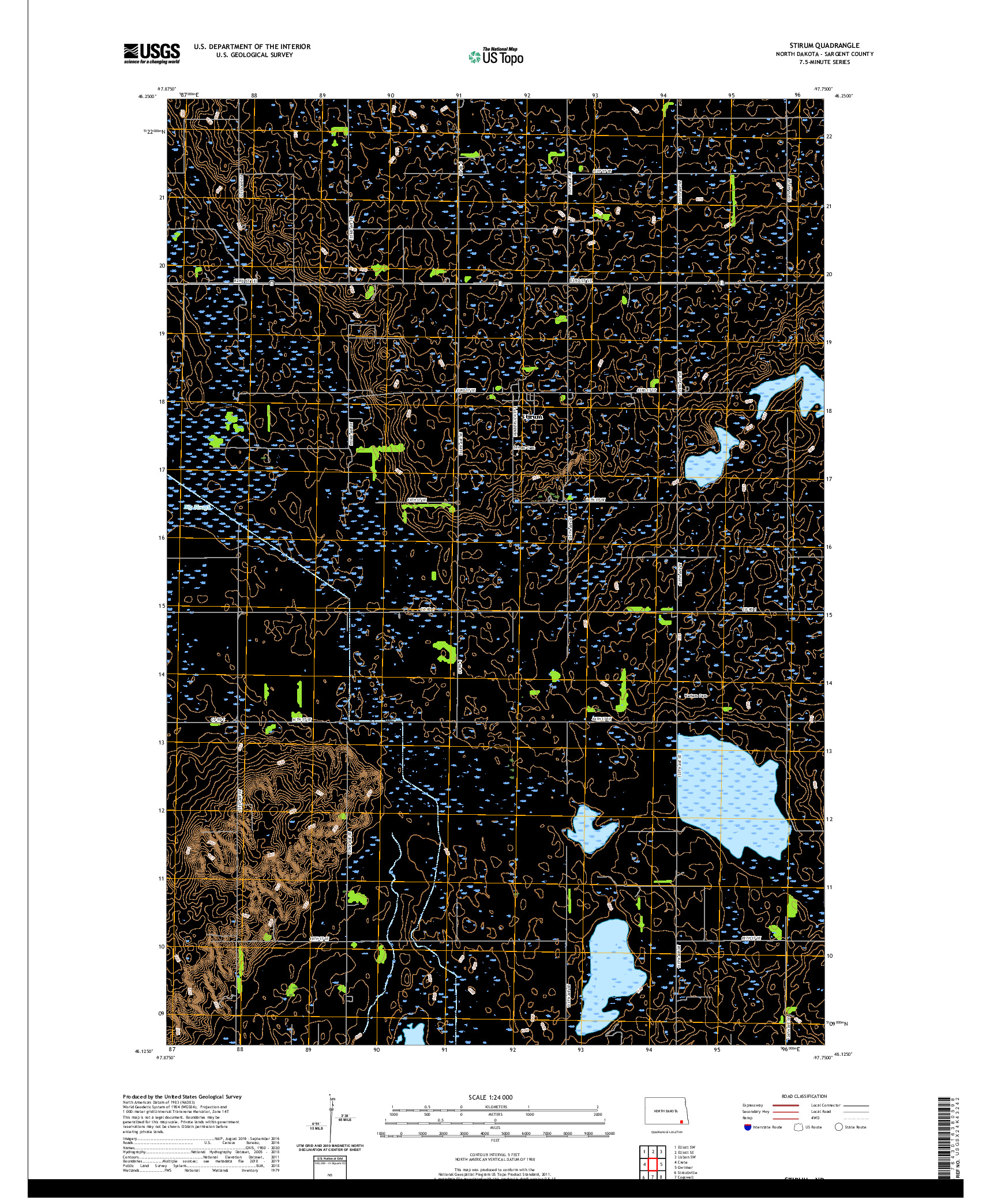 USGS US TOPO 7.5-MINUTE MAP FOR STIRUM, ND 2020