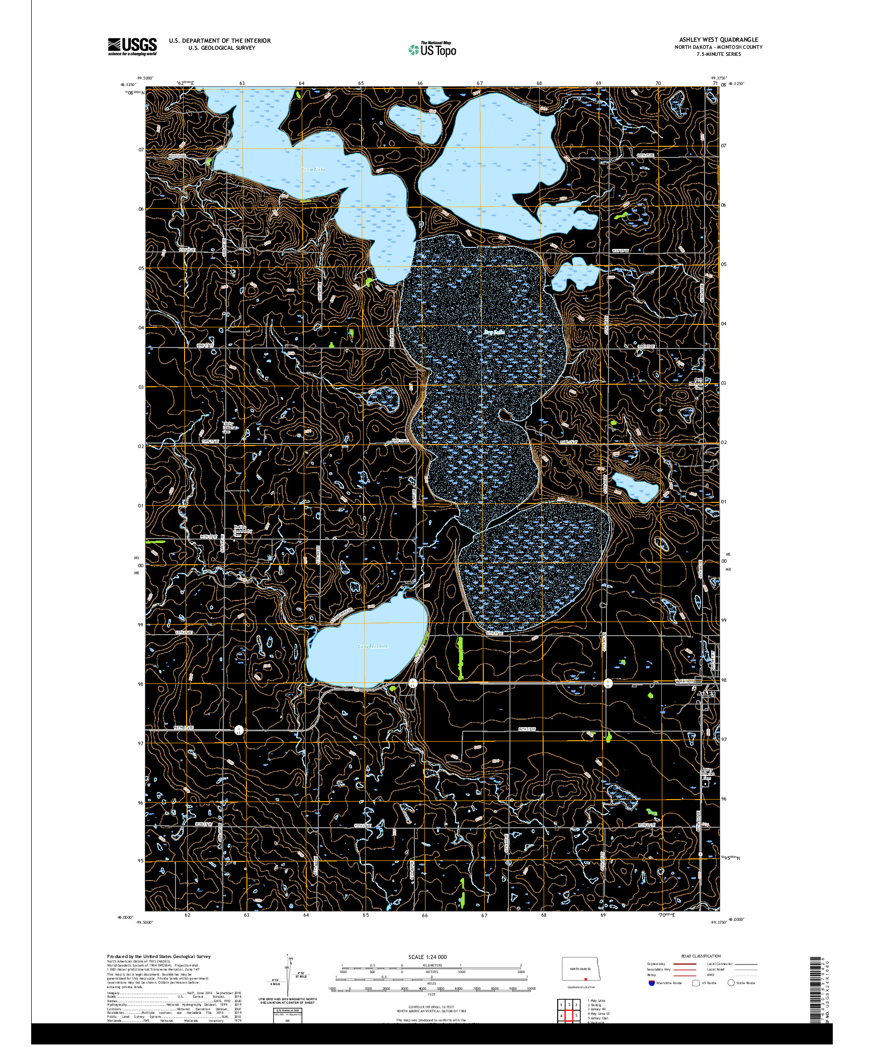 USGS US TOPO 7.5-MINUTE MAP FOR ASHLEY WEST, ND 2020