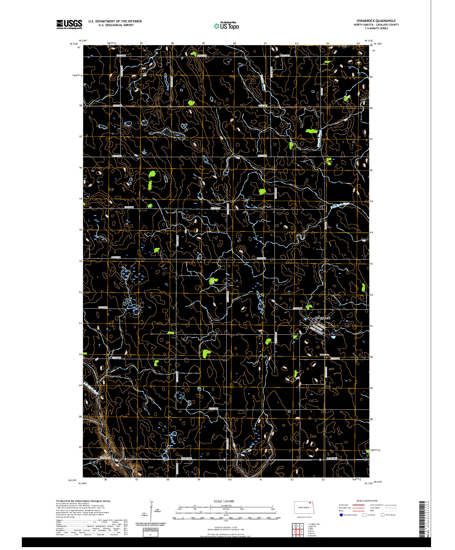 USGS US TOPO 7.5-MINUTE MAP FOR OSNABROCK, ND 2020