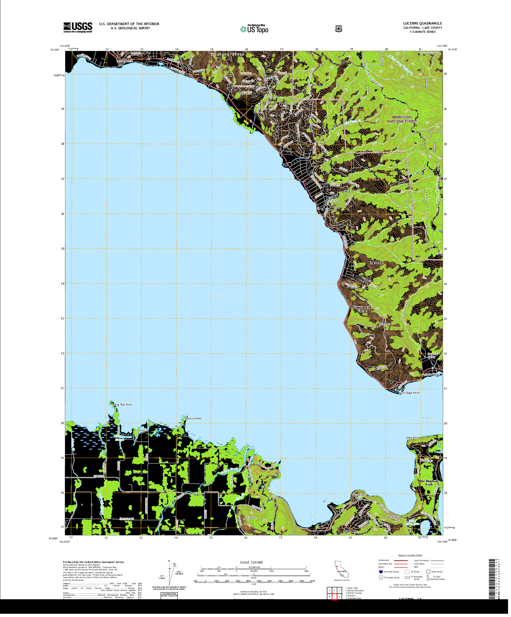 US TOPO 7.5-MINUTE MAP FOR LUCERNE, CA