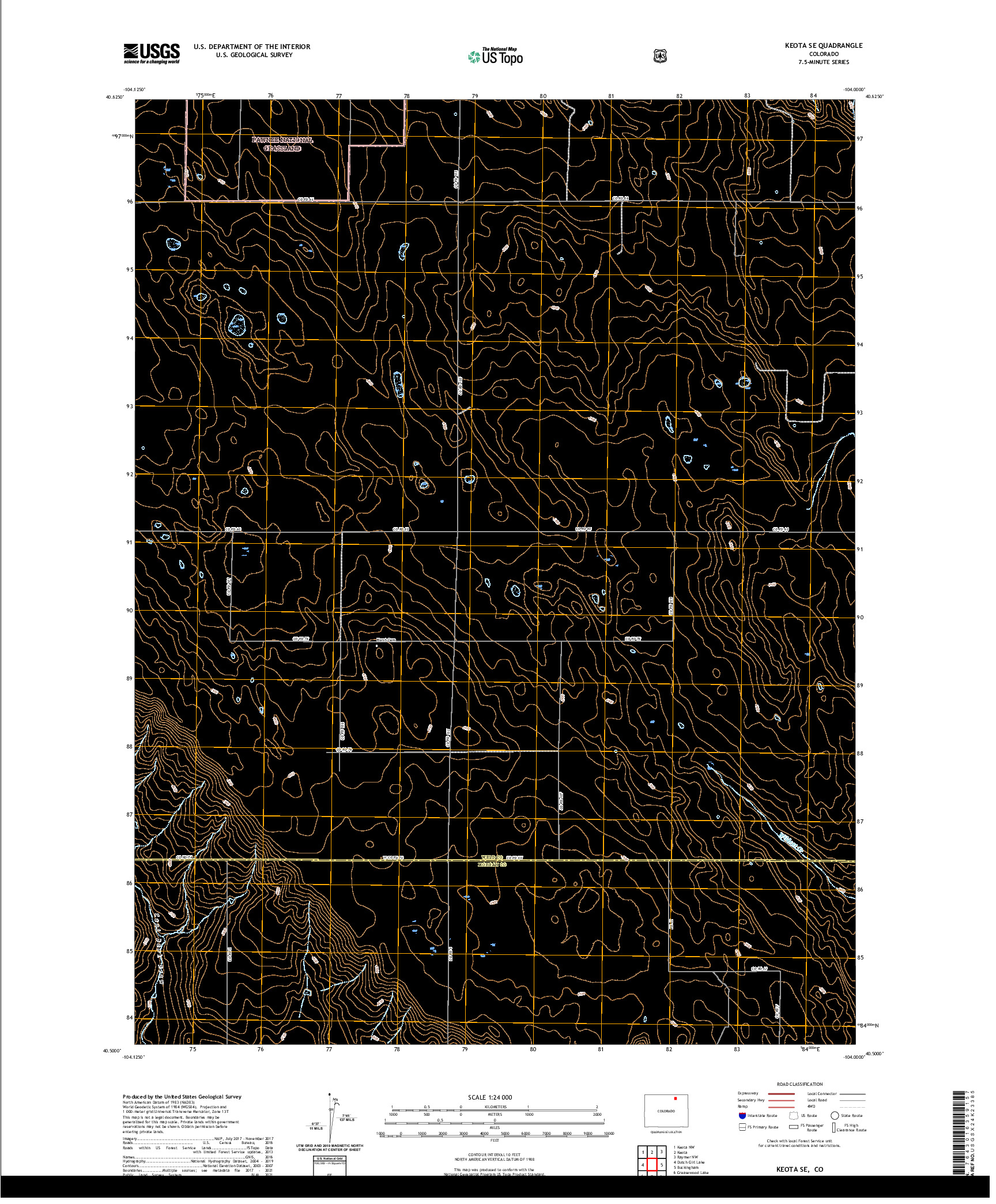 US TOPO 7.5-MINUTE MAP FOR KEOTA SE, CO