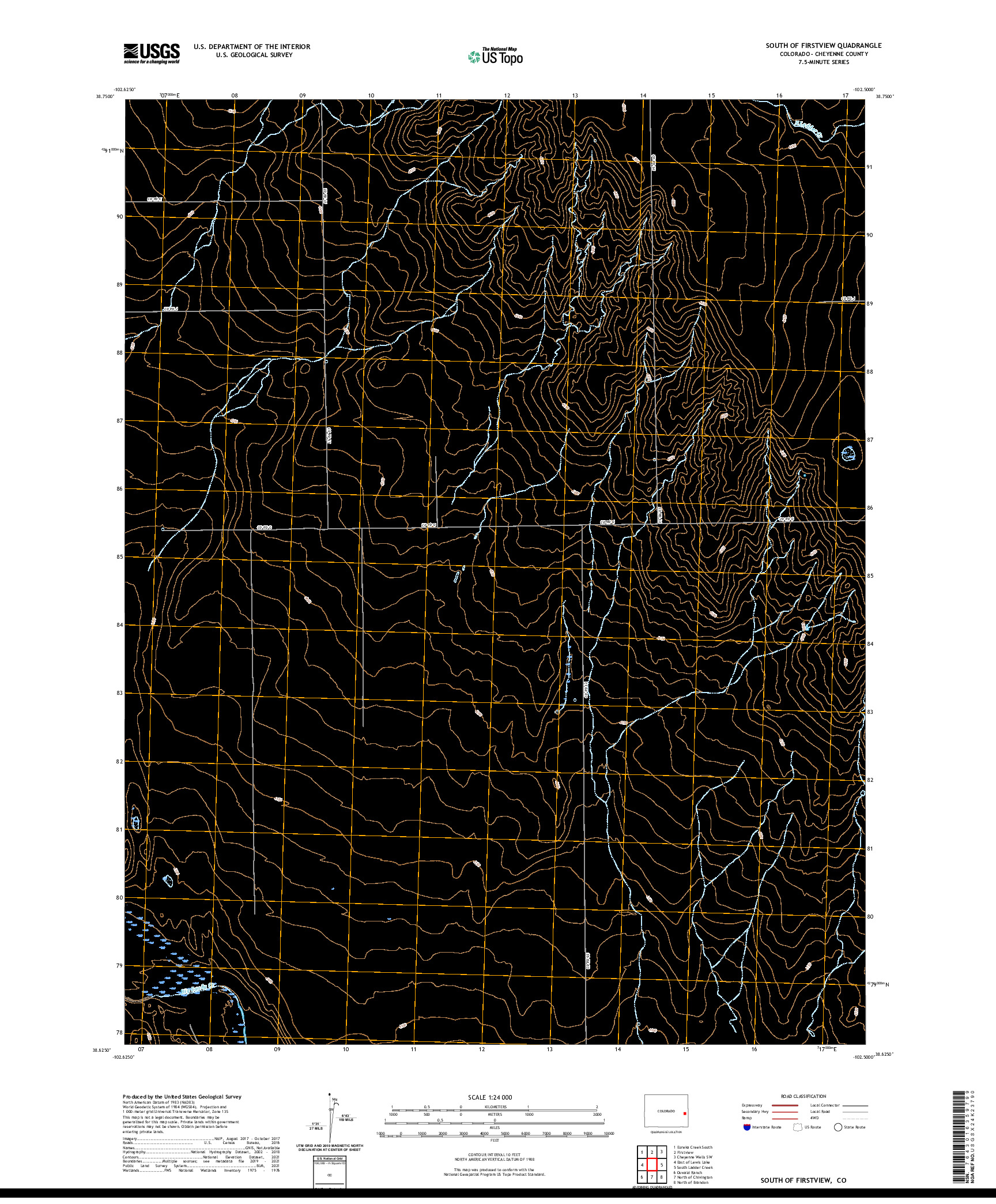 US TOPO 7.5-MINUTE MAP FOR SOUTH OF FIRSTVIEW, CO