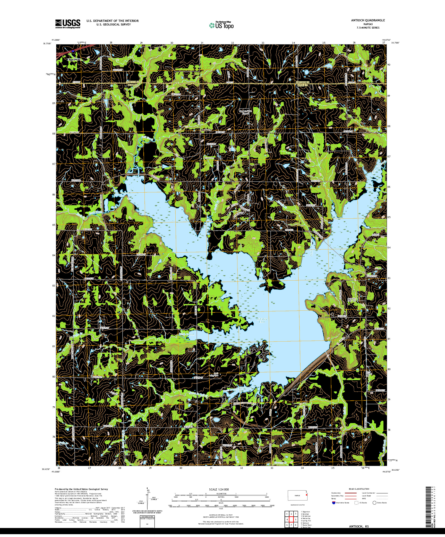 US TOPO 7.5-MINUTE MAP FOR ANTIOCH, KS