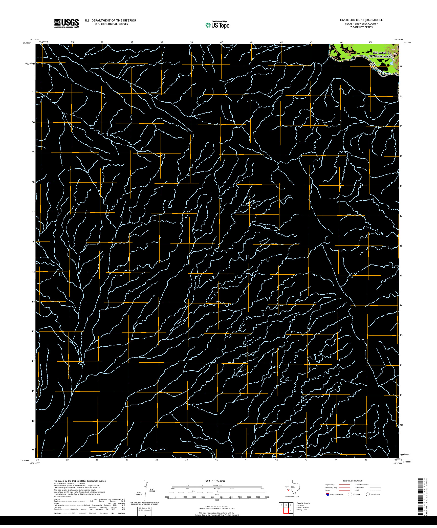 US TOPO 7.5-MINUTE MAP FOR CASTOLON OE S, TX,CHH