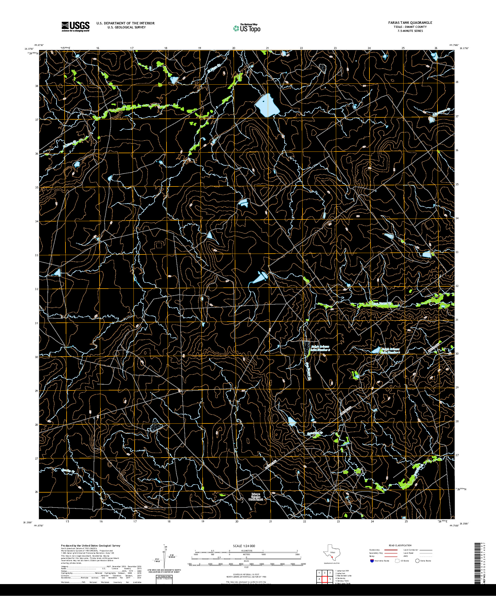 US TOPO 7.5-MINUTE MAP FOR FARIAS TANK, TX