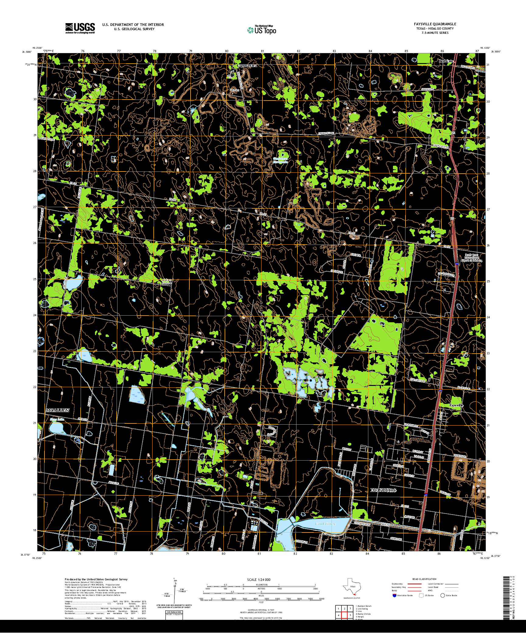 US TOPO 7.5-MINUTE MAP FOR FAYSVILLE, TX