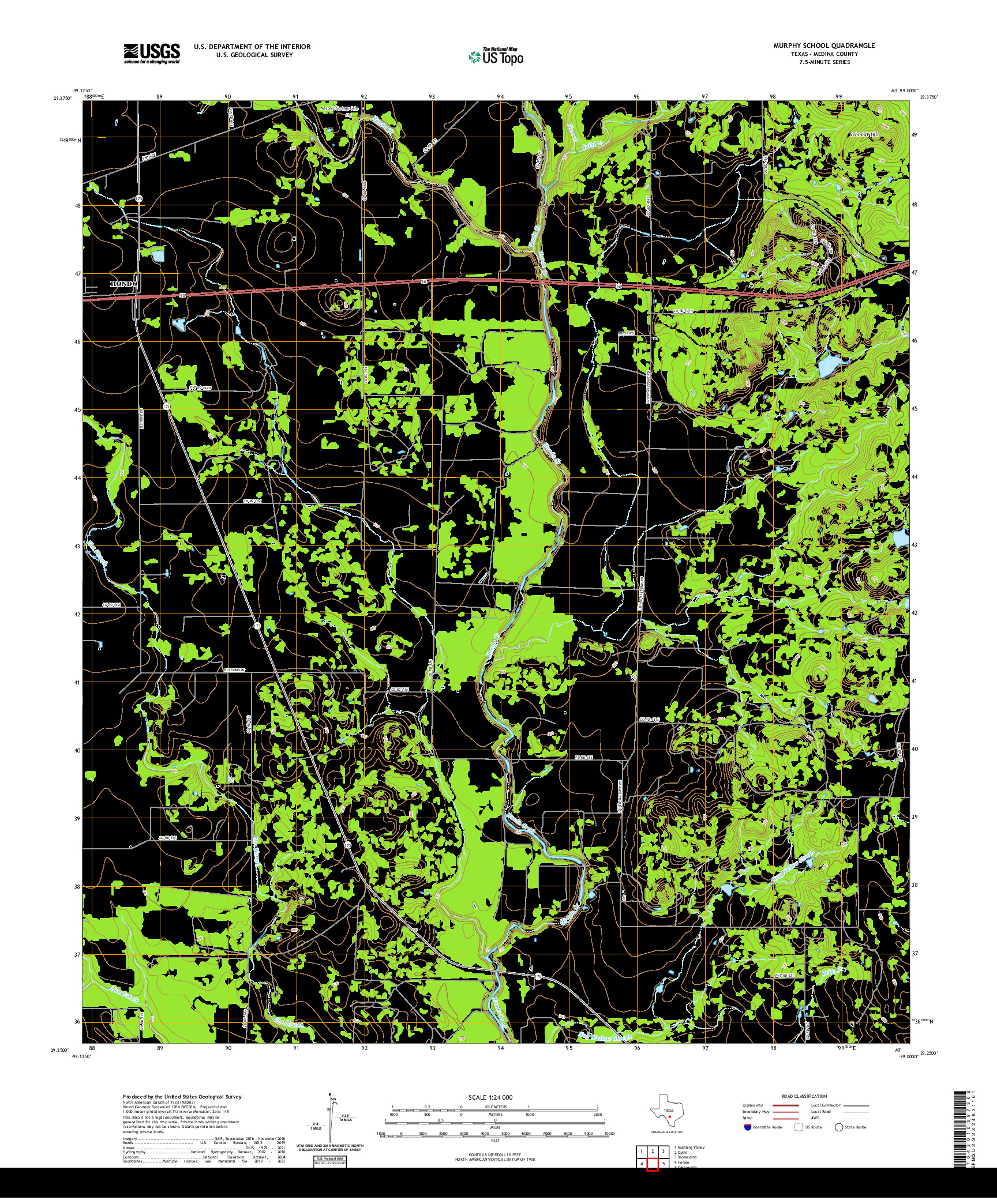 US TOPO 7.5-MINUTE MAP FOR MURPHY SCHOOL, TX