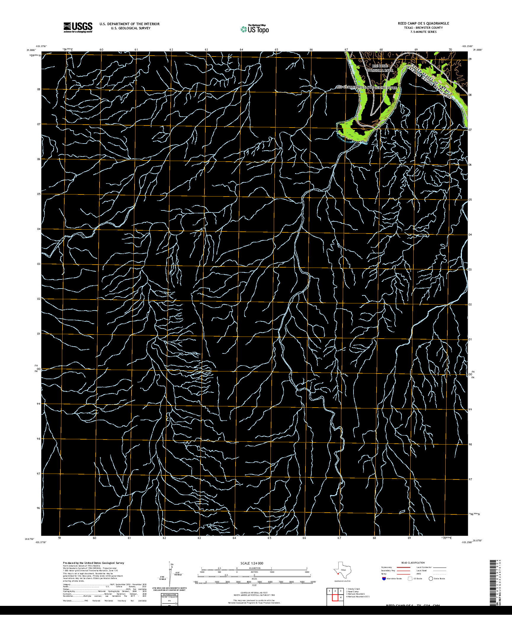 US TOPO 7.5-MINUTE MAP FOR REED CAMP OE S, TX,COA,CHH