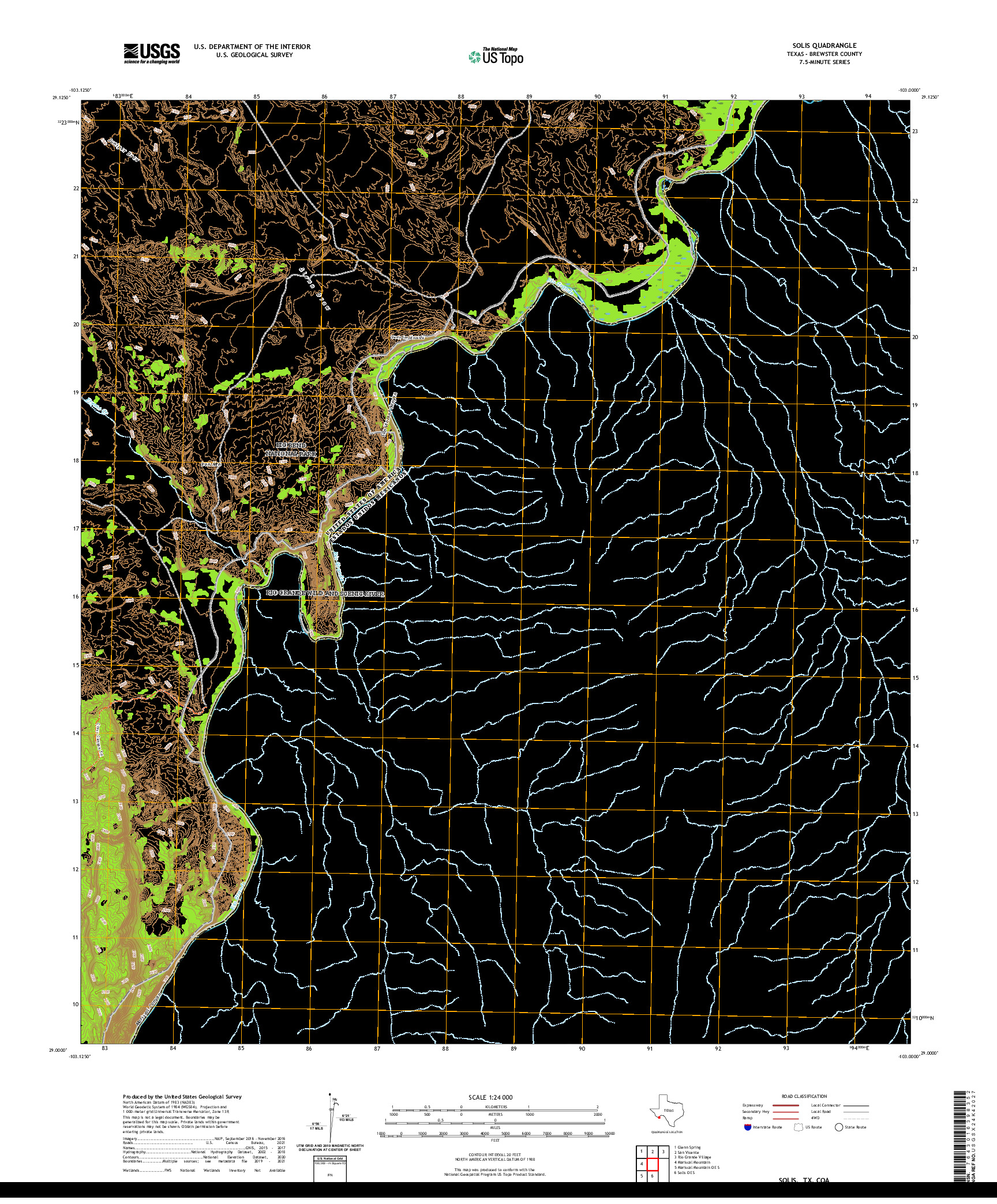 US TOPO 7.5-MINUTE MAP FOR SOLIS, TX,COA