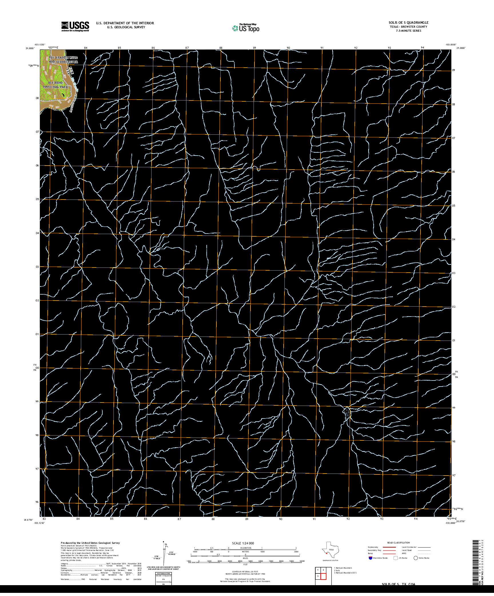 US TOPO 7.5-MINUTE MAP FOR SOLIS OE S, TX,COA