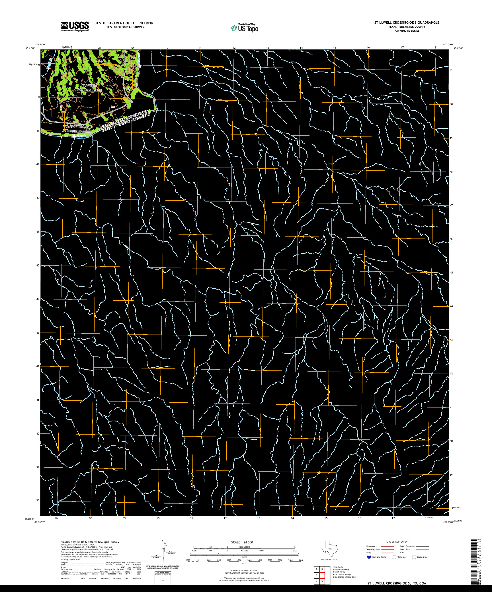 US TOPO 7.5-MINUTE MAP FOR STILLWELL CROSSING OE S, TX,COA